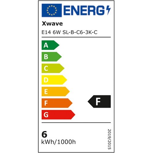 X Wave LED sijalica/ E14/ 6W / 220V/ toplo bela / 3000K ( E14 6W SL-B-C6-3K-C ) Slike