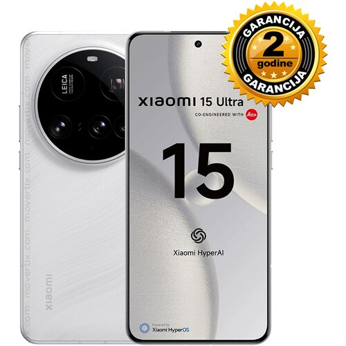 Xiaomi MI 15 ULTRA 16+512GB 5G WHITE EU Slike
