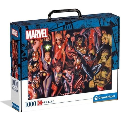 Clementoni Marvel superheroji puzzle od 1000 dijelova u kutiji za pohranjivanje - Cene