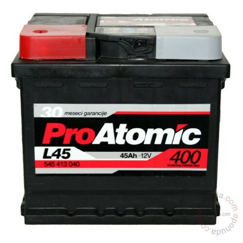 Proatomic 12V 45Ah 400A L+ akumulator Slike