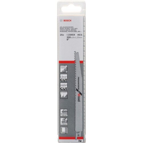 Bosch list univerzalne testere s 2345 x progressor for wood - pakovanje 25 komada - 2608650463 Slike