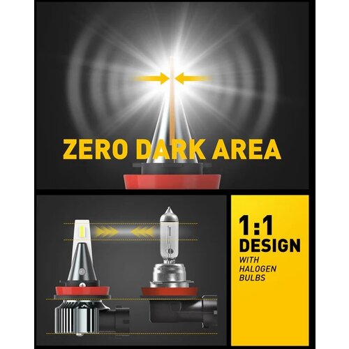 Auxito led maglenke h11h8h16 – 6000 lum belo svetlo h8-i9-w2 (par) ( AUX002 ) Cene