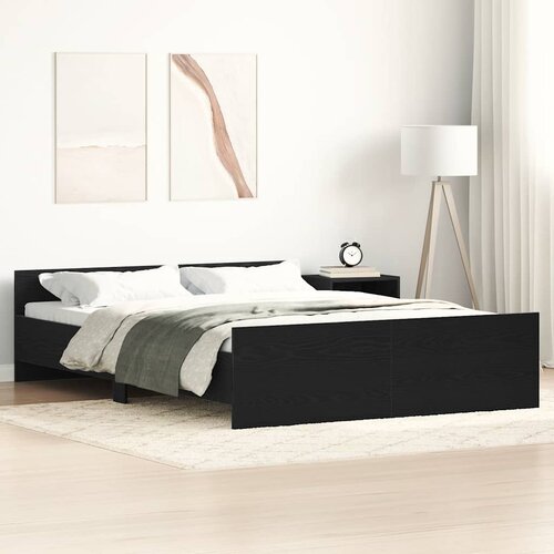 vidaXL Okvir kreveta bez madraca 135x190 cm konstruirano drvo Cene