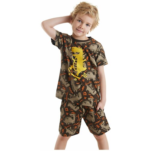 Denokids Skateboard Dino Boys T-shirt Shorts Set Slike