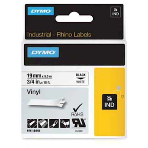 Dymo traka industrijska 19mm crna/bela ( DY18445 ) Cene