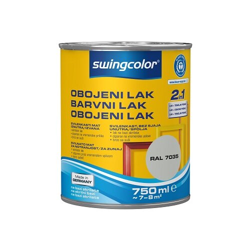 SWINGCOLOR Lak u boji 2u1 (Boja: Mi&amp;scaron;ja siva, 750 ml) Slike