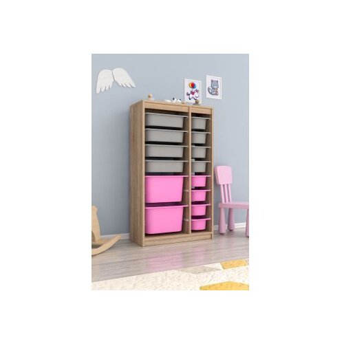 Hanah home vi&amp;scaron;enamenska polica montana xs 2D4N8U sonomo grey pink Slike