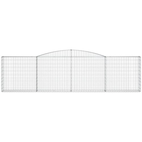  Lučne gabionske ko&amp;scaron;are 6 kom 400x30x100/120cm pocinčano željezo Slike