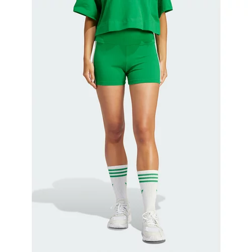 Adidas Športne kratke hlače 3-Stripes IP2978 Zelena Slim Fit