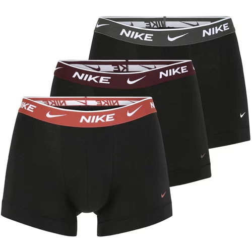 Nike Sportske gaće siva / ciglasto crvena / bordo / crna