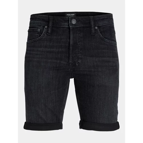 Jack & Jones Jeans kratke hlače Jjirick 12250177 Črna Regular Fit