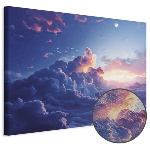  Slika - Night Concert in the Mountains: Clouds Illuminated by the Last Rays of the Sun 120x80 Cijene