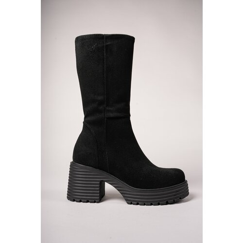 Riccon Henelra Women's Boots 0012270 Black Suede Slike