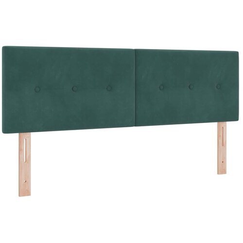  s box springom madracem i LED-om Tamnozelena Bar&amp;scaron;un - Tamnozelena 140 x 190 cm Pro&amp;scaron;iveno gumbima Slike