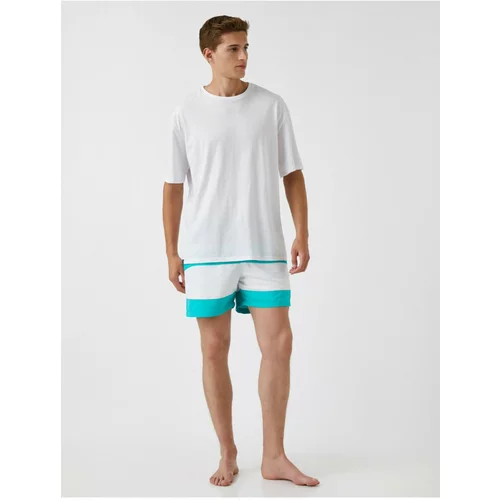 Koton Swimsuit - Blue - Colorblock