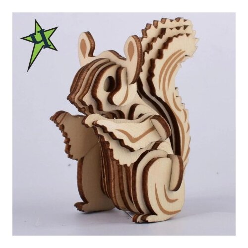  Čarolijashop 3d drvene puzzle - VEVERICA ( 785) Slike