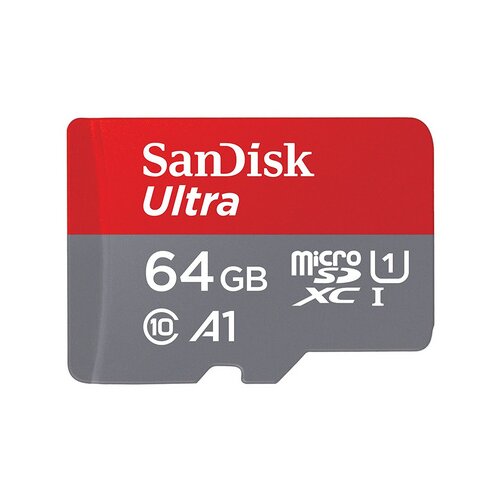 San Disk Ultra 100 MB/s micro SDXC 64GB C10 UHS-1 A1, adapter spominska kartica Slike