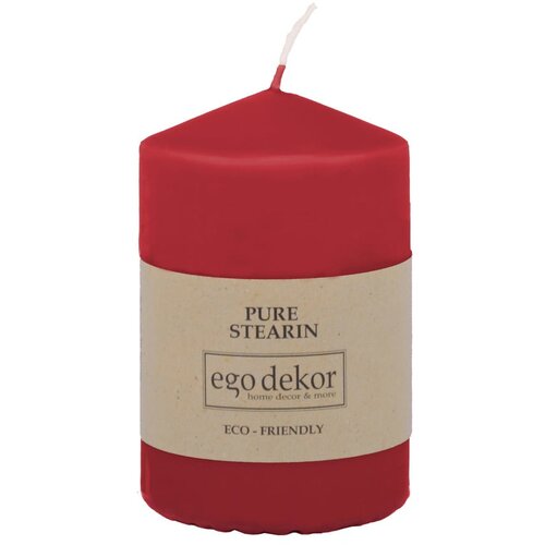 Eco candles by Ego dekor Rdeča sveča Top, čas gorenja 25 h Cene