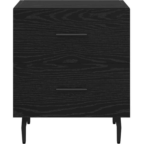 VidaXL Noćni ormar Crni hrast 40 x 35 x 47.5 cm Konstruirano drvo Slike