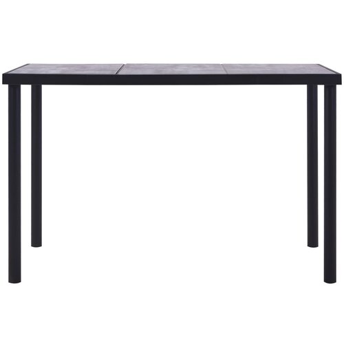 Maison Chic Jedilna miza - Kuhinjska miza - Jedilni stol črna in betonsko siva 160x80x75 cm mediapan, (21715226) Cene