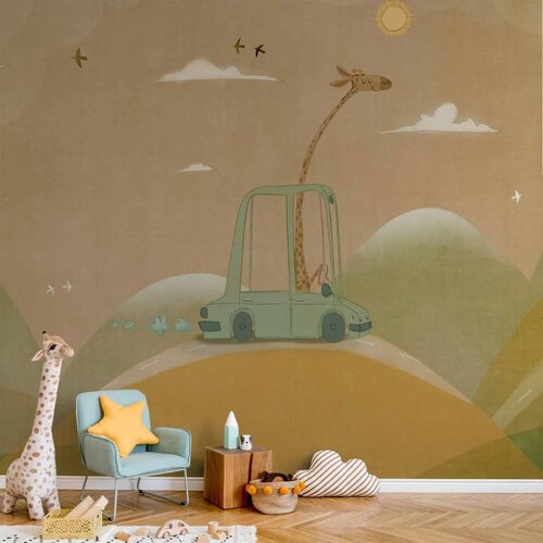  Foto tapeta - Traveling Giraffe 350x256 Vodootporna Cene