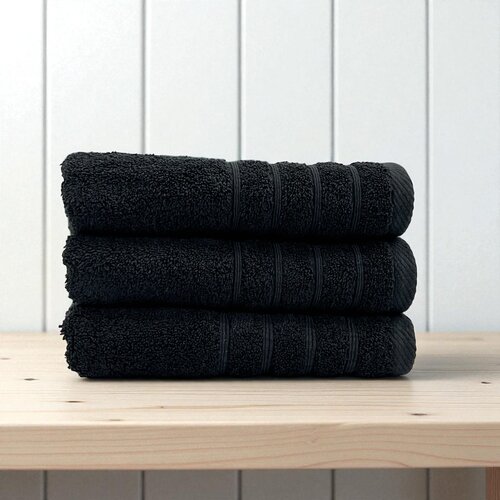 Viktorija Leskovac Peškir Bordura 50x100cm 550g/m2 Crna boja Indy Cene