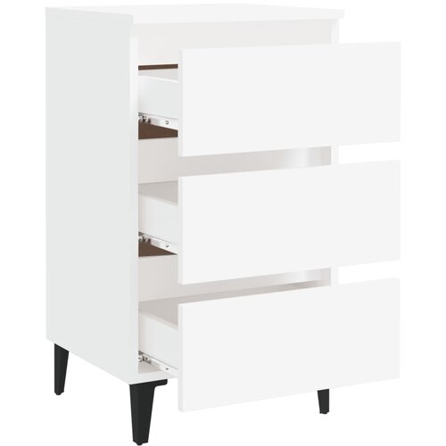  Krevetni ormarić s metalnim nogama 40x35x69 cm Slike