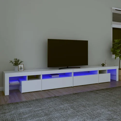 The Living Store TV omarica z LED lučkami bela 290x36,5x40 cm - TV Omarica, (21376960)