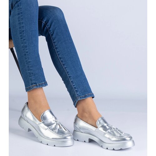 Gemre Silver classic loafers with tassels Esitta Cijene