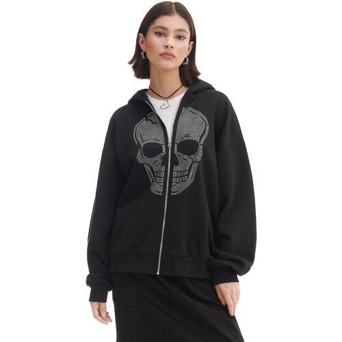Cropp ženska majica s kapuljačom - Crna  5644S-99P Cijene