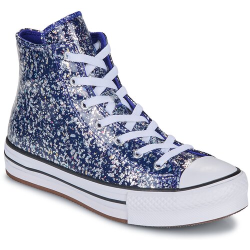 Converse CHUCK TAYLOR ALL STAR EVA LIFT GLITTER HIGH TOP Plava Slike