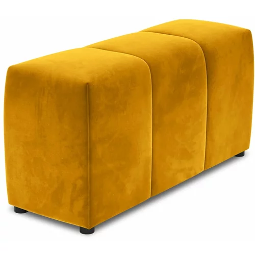 Cosmopolitan Design Žuti baršunasti naslon za ruke za modularnu sofu Rome Velvet -