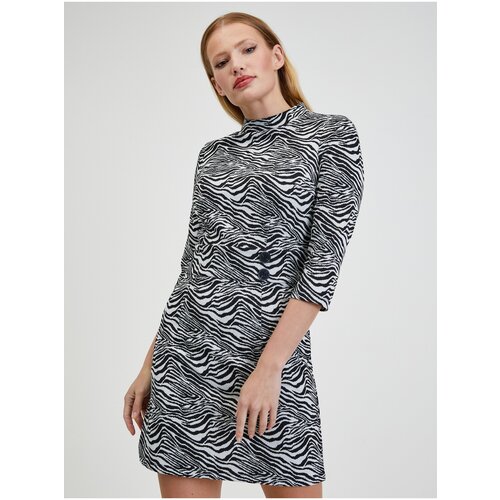 Orsay Black &amp;amp; White Women Patterned Dress - Women Slike
