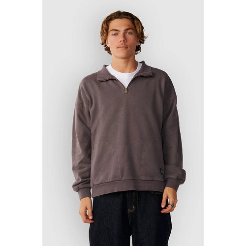 Rip Curl Premium Surf Qtr Zip Crew Pulover deep mushroom Slike