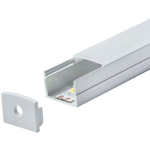 Mitea Lighting aluminijumski profil za led trake nadgradni set sa difuzorom 13x19.3x2000mm MA616 Cene