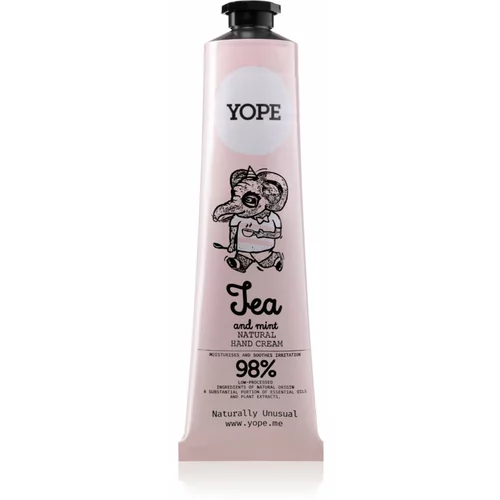 Yope Tea & Mint krema za roke za prehrano in hidracijo 100 ml