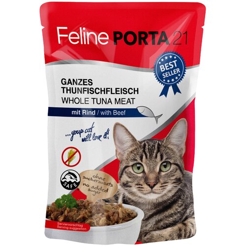  Feline Porta 21 vrečke 6 x 100 g - Tuna z govedino Cijene