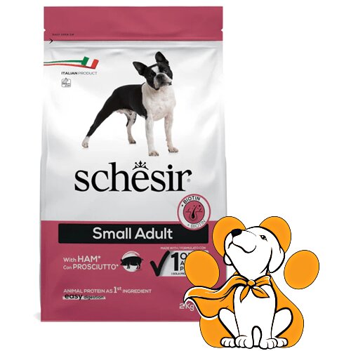 Schesir small Dog, Ham 2kg, Hrana Sa Šunkom i Dodatkom Vitamina i Minerala Cene