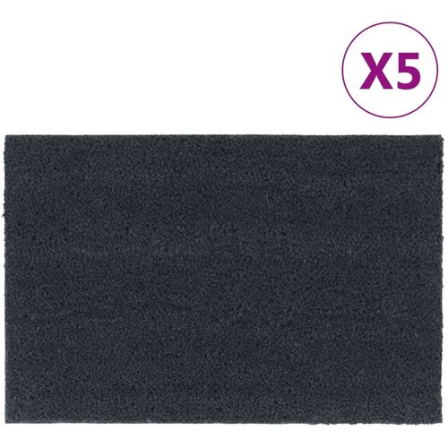  Otirači 5 kom tamnosivi 40 x 60 cm čupavi od kokosovih vlakana Cijene