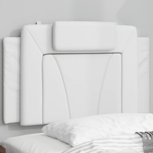 VidaXL Jastuk za uzglavlje bijeli 90 cm od umjetne kože Slike