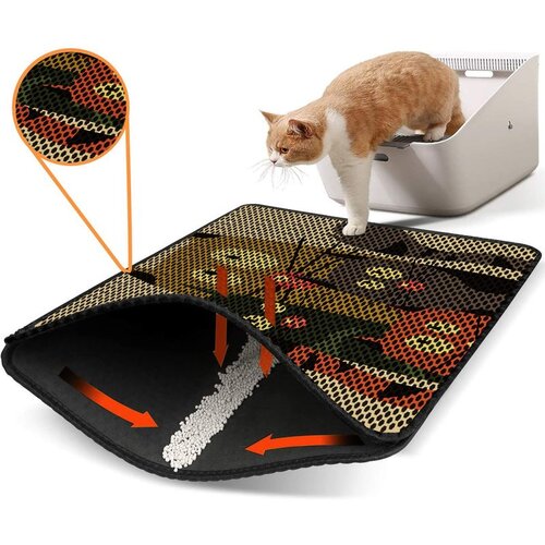 WALLXPERT Nrszn0094 Multicolor Cat Litter Mat Cene