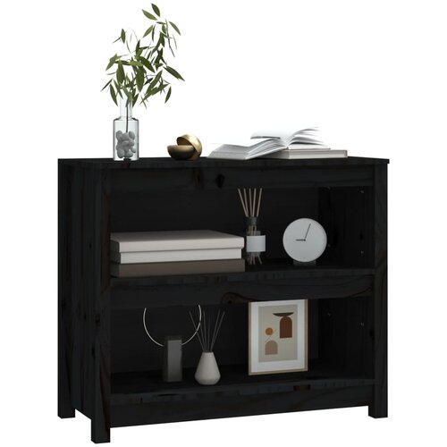  za knjige Crna 80x35x68 cm od masivne borovine Slike
