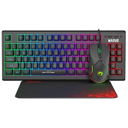Marvo Tastatura + mi&scaron;+ podloga LOOT 30 CM310 Black Cene