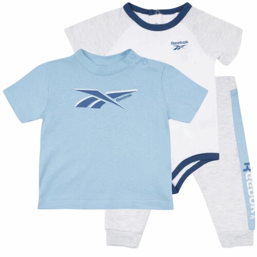 Reebok set tri dela za bebe decake/ svetlo plavi sivi Cene