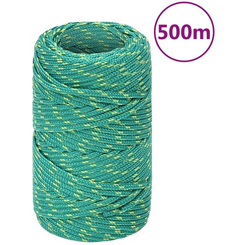 vidaXL Brodski konop zeleni 2 mm 500 m od polipropilena Cijene