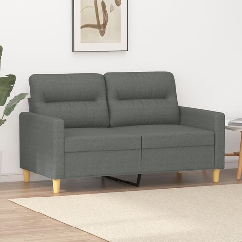  The Living Store Dvosed temno siv 120 cm blago - Kavč Dvosed, (21449189) Cene
