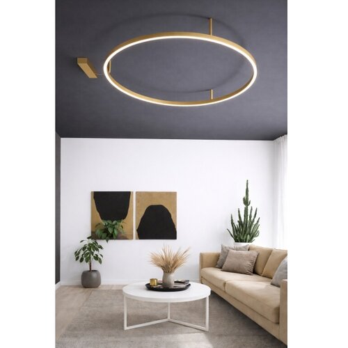 Ideal lux - led plafonska svetiljka oracle slim LED/29W/230V 4000K prečnik 50 cm zlatna Slike