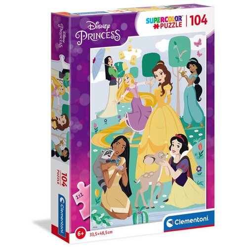 Clementoni Puzzle 104 Disney Princess Cene
