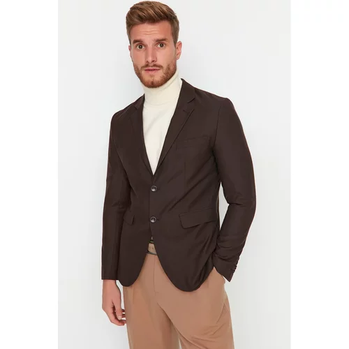 Trendyol Brown Men's Slim Fit Blazer Jacket