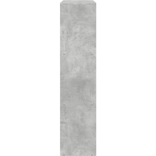  Pregrada/regal za knjige 3 razine sivi 137,5x29x103,5 cm drveni Slike